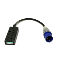 Hire 16amp-13amp Jumper - Double Outlet